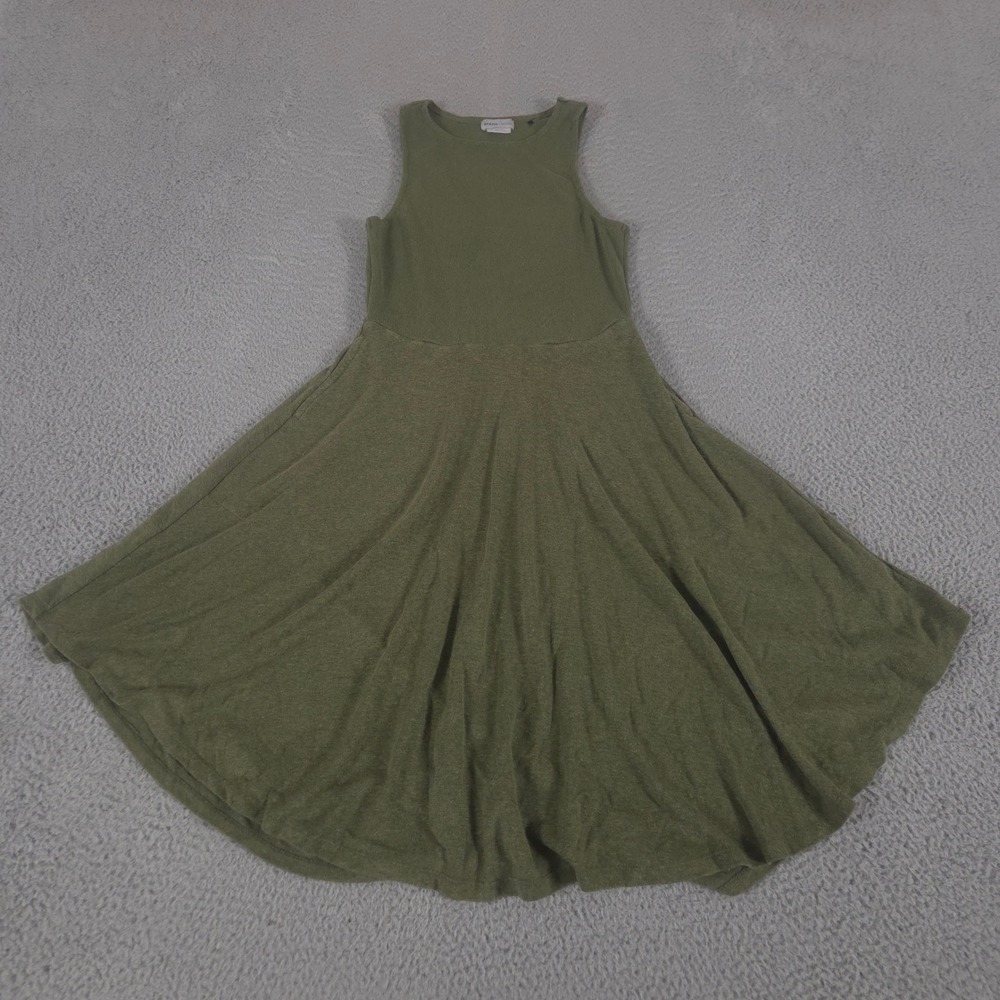Prana Olive Green Sleeveless Midi Dress